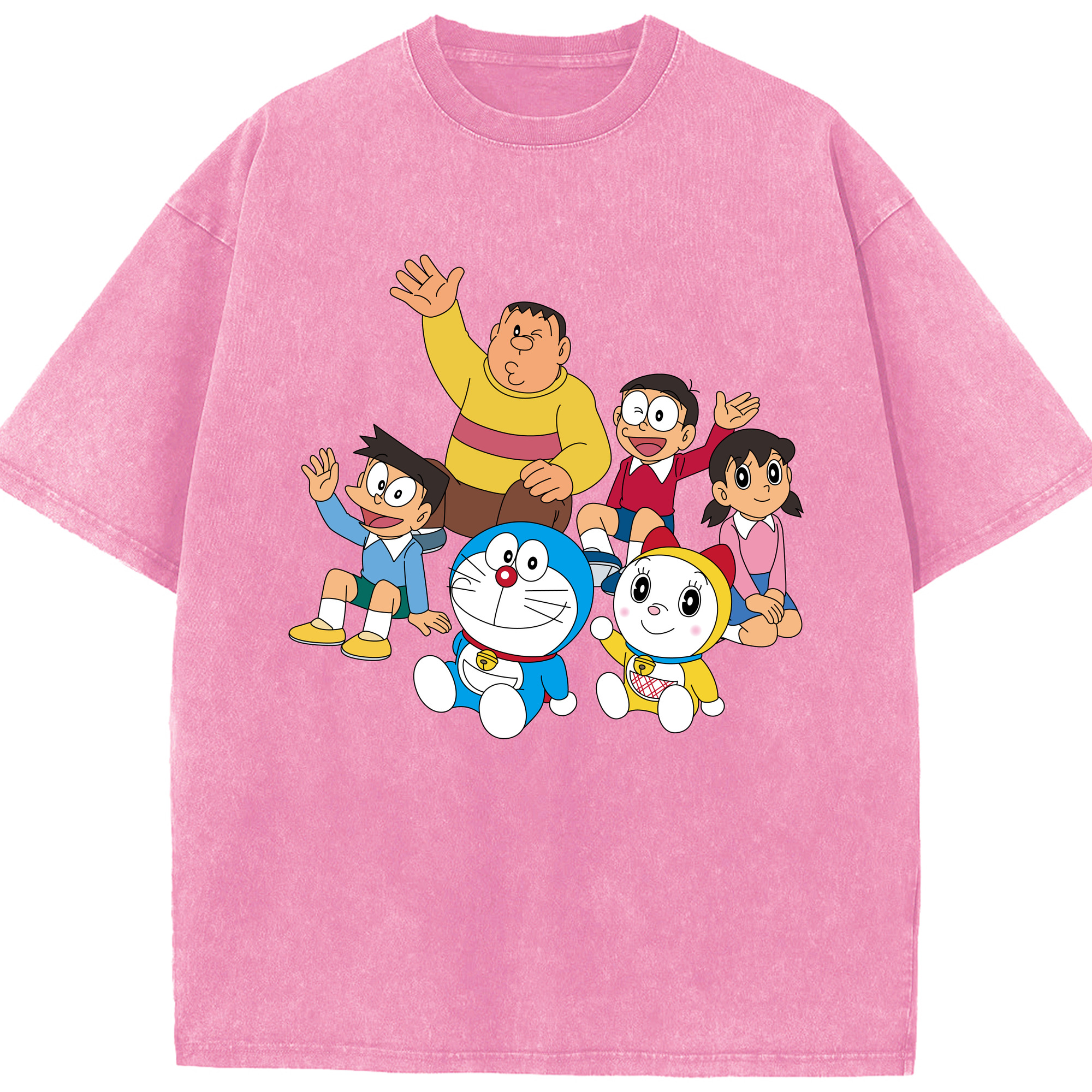 （画像用） ドラえもん 骨川 スネ夫 Doraemon Honekawa Suneo 綿100% ヴィンテージ風 半袖Tシャツ（フロントプリント）